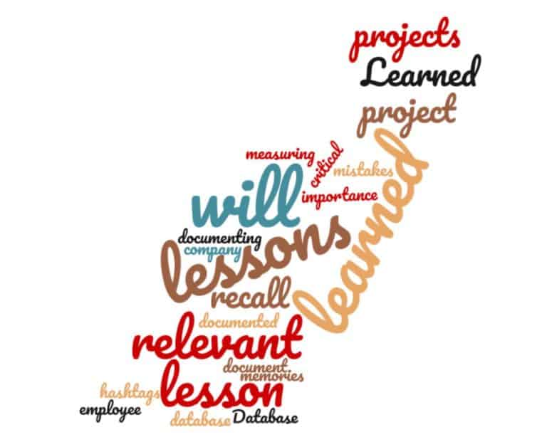Lessons Learned Word Cloud