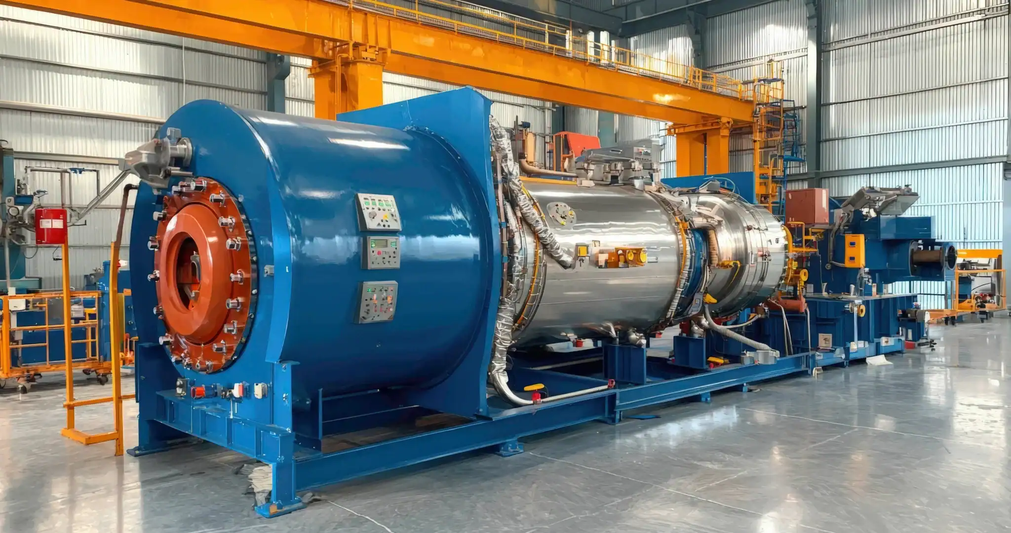 Industrial vacuum chamber system used in high-complexity manufacturing assembly